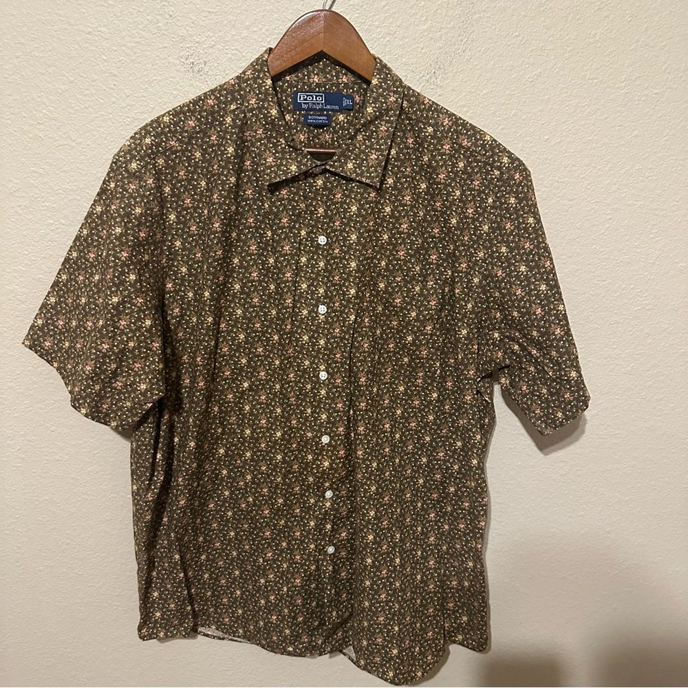 Vintage Polo Ralph Lauren Men’s Floral Bonnard Button Up Shirt
